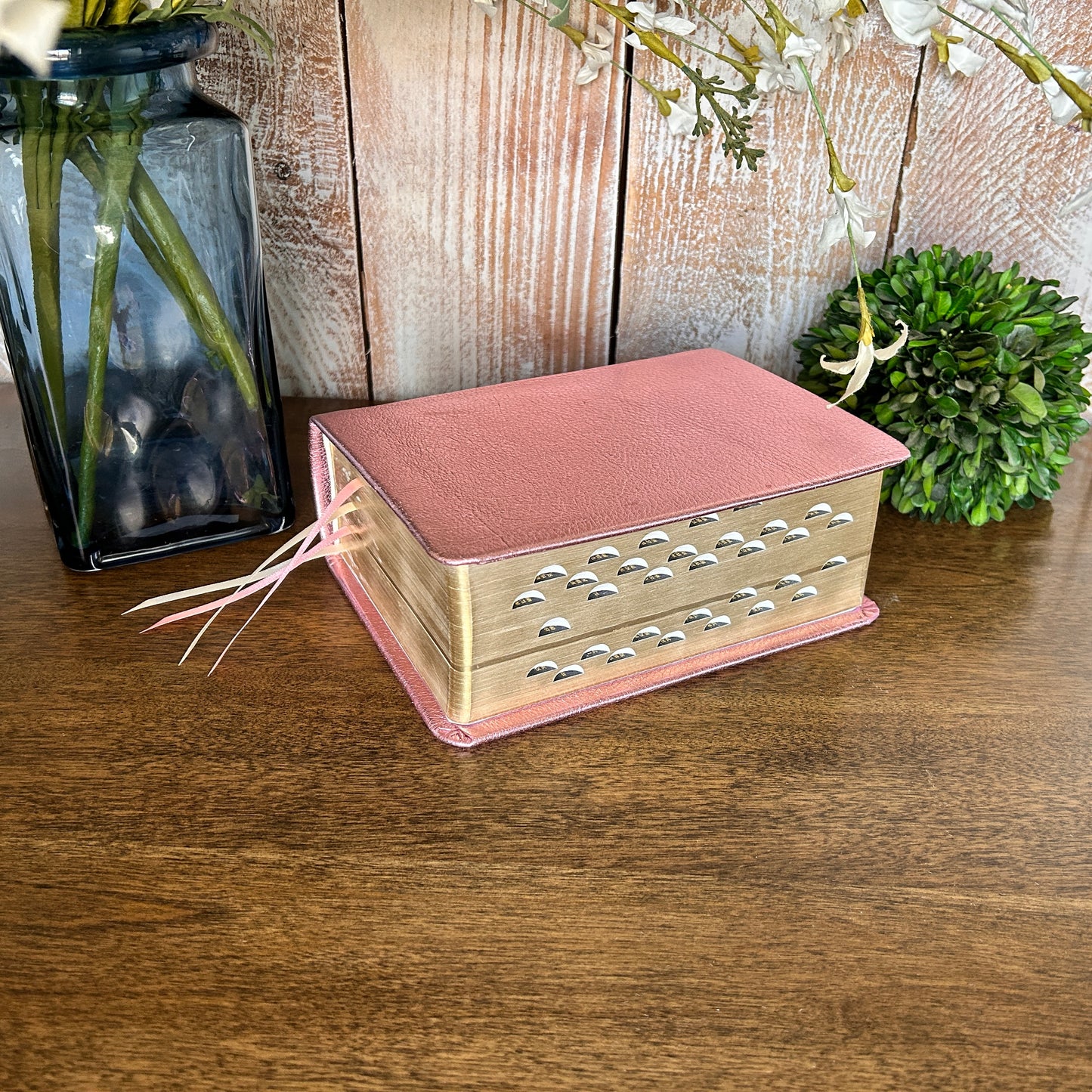 LDS Quad Combination - Metallic Pink Full-Grain Leather | Ready-Made