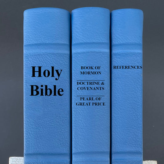 LDS Bible, Triple, and Appendix - Full-grain Leather, Made-to-Order