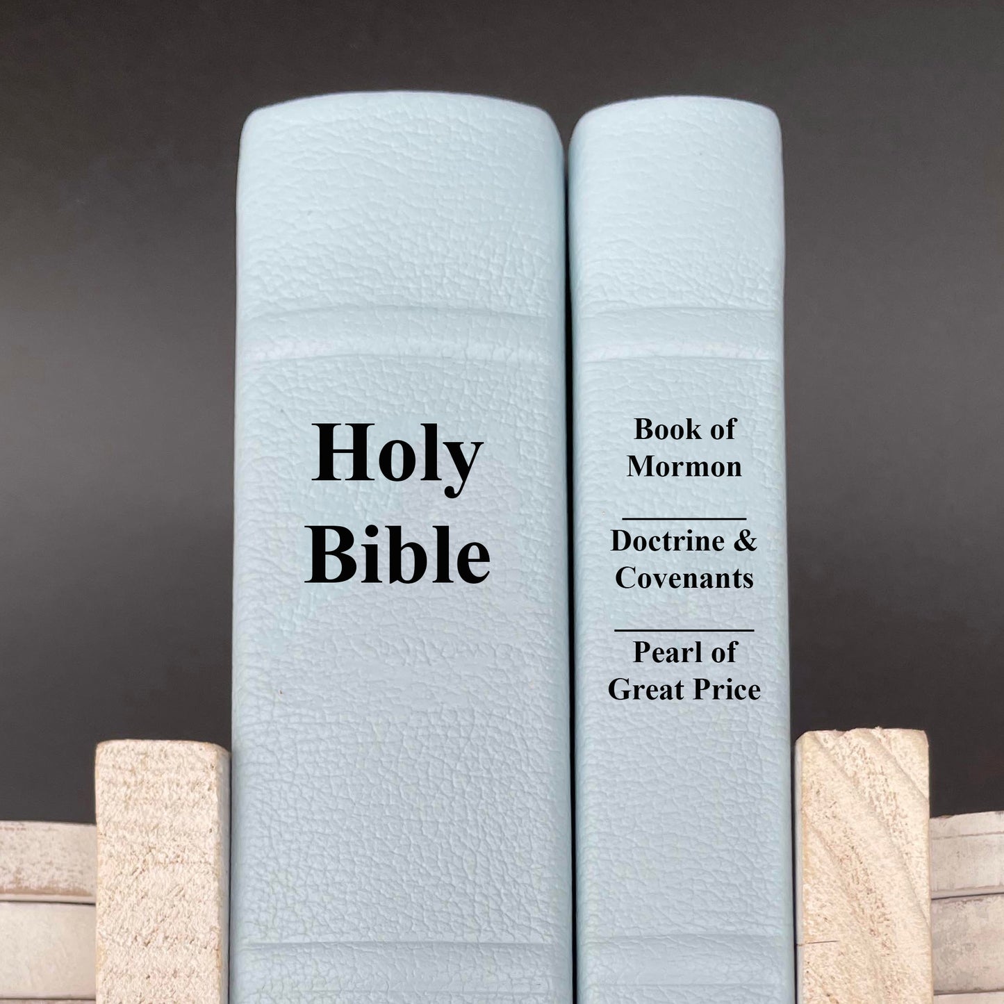 LDS Bible and Triple - Full-grain Leather, Made-to-Order