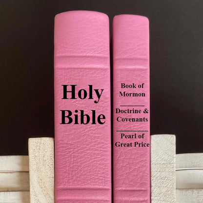 LDS Bible and Triple - Scripture Only - Full-grain Leather, Made-to-Order