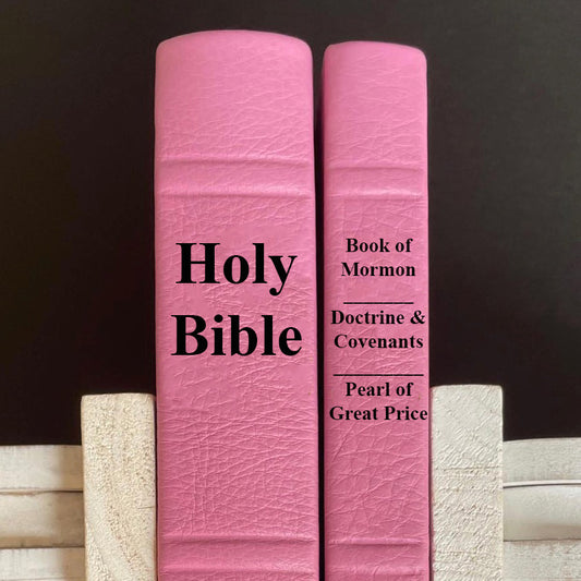 LDS Bible and Triple - Scripture Only - Full-grain Leather, Made-to-Order