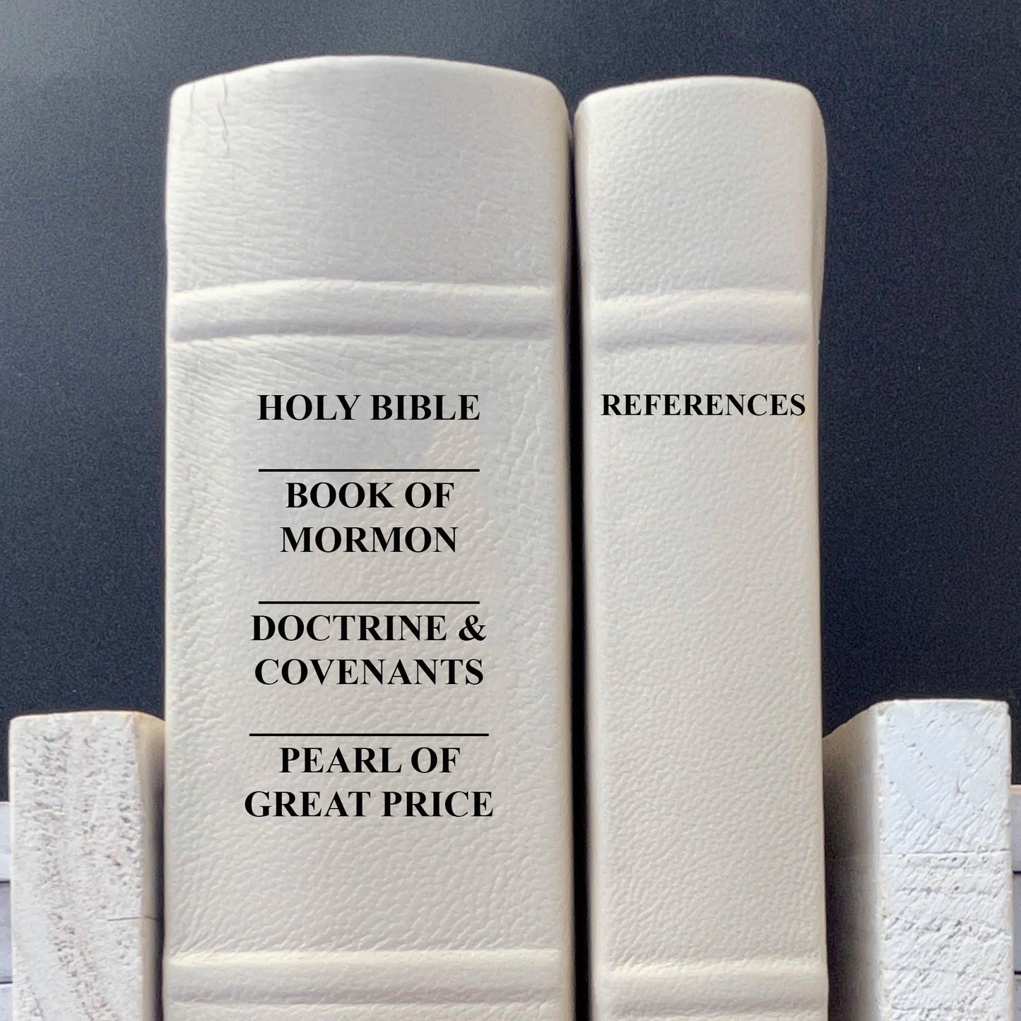LDS Scripture only and Appendix only - Full-grain Leather, Made-to-Order