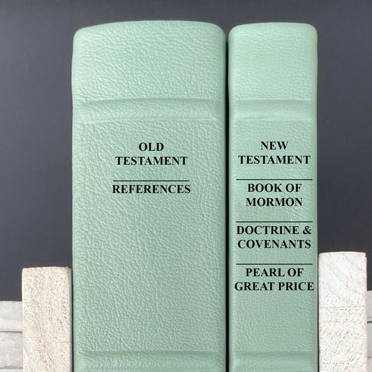 LDS Old Testament with Appendixes and New Testament with Triple - Full-grain Leather, Made-to-Order