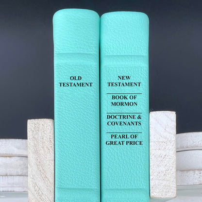 LDS Old Testament and New Testament with Triple - Scripture only - Full-grain Leather, Made-to-Order