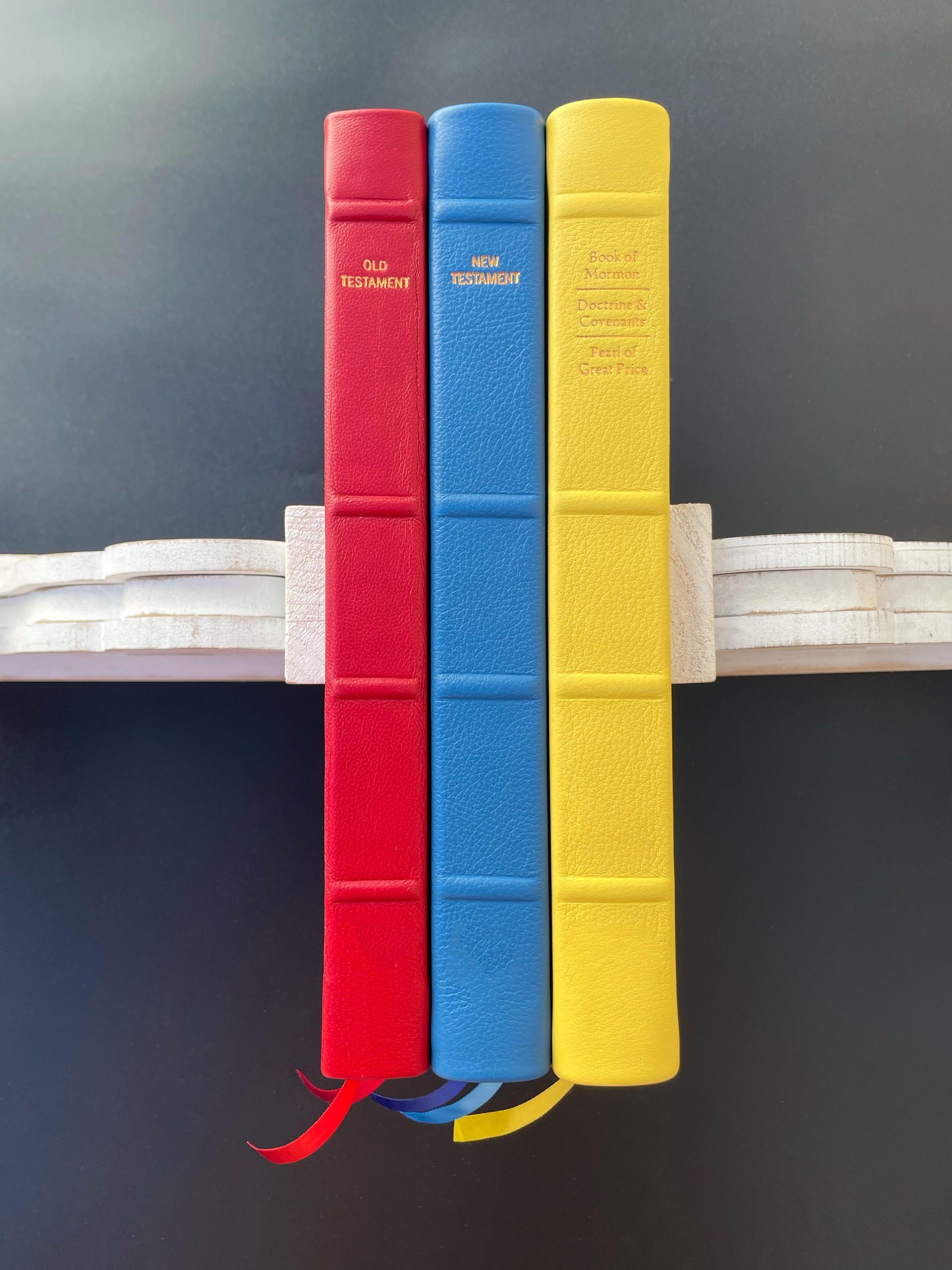 LDS Old Testament, New Testament, and Triple - Full-grain Leather, Made-to-Order