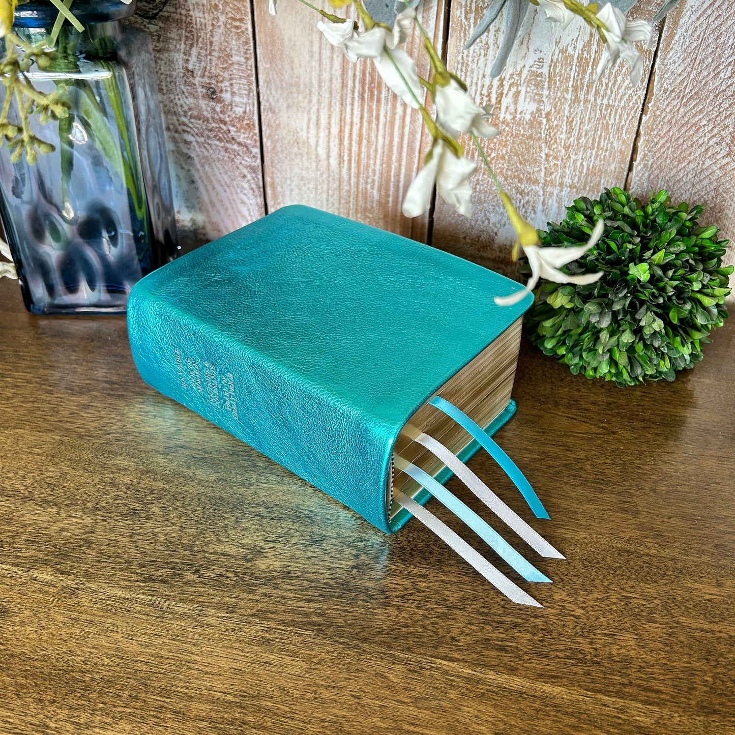 LDS Quad Combination - Metallic Turquoise Full-Grain Leather | Ready-Made