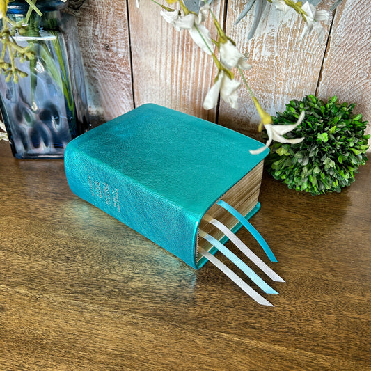LDS Quad Combination - Metallic Turquoise Full-Grain Leather | Ready-Made
