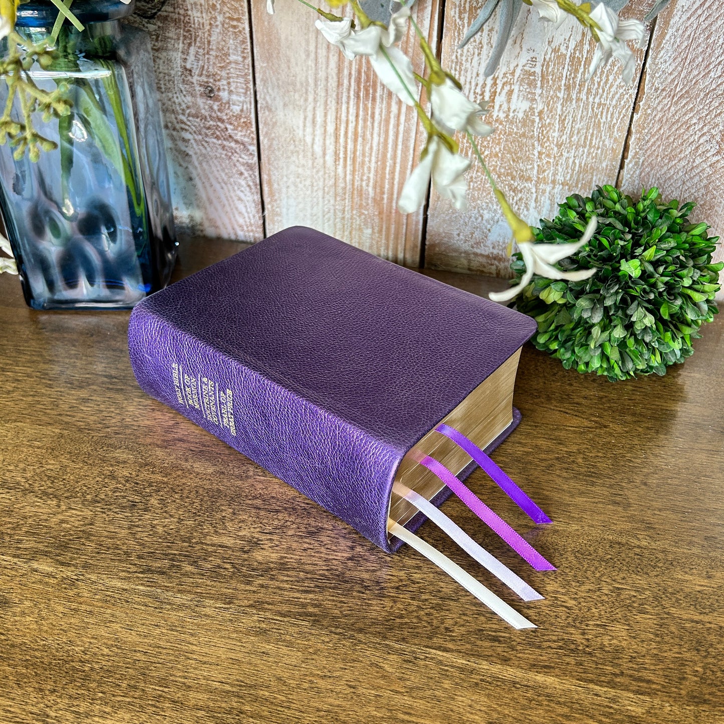LDS Quad Combination - Metallic Purple Full-Grain Leather | Ready-Made
