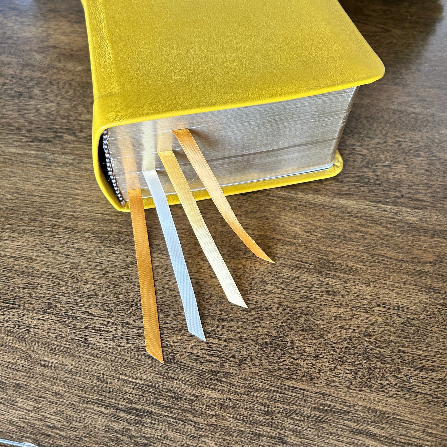 LDS Quad Combination - Yellow Full-Grain Leather | Ready-Made