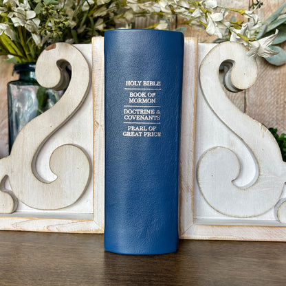LDS Quad Combination - Royal Blue Full-Grain Leather | Ready-Made