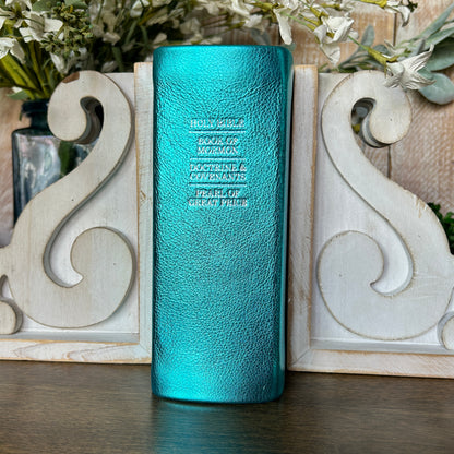 LDS Quad Combination - Metallic Turquoise Full-Grain Leather | Ready-Made