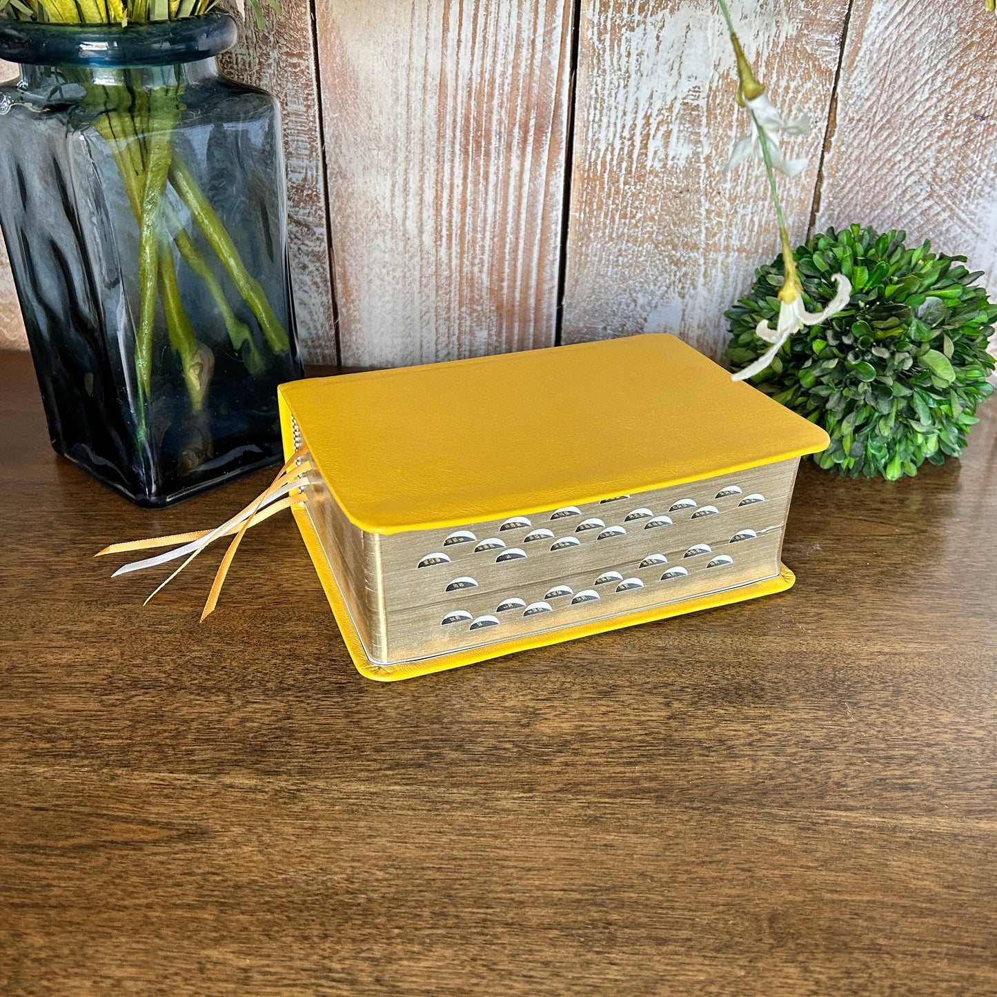 LDS Quad Combination - Yellow Full-Grain Leather | Ready-Made