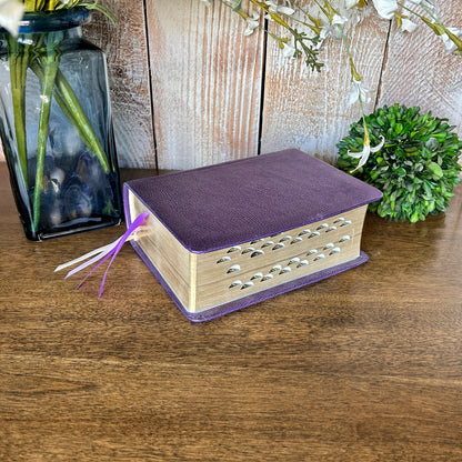 LDS Quad Combination - Metallic Purple Full-Grain Leather | Ready-Made